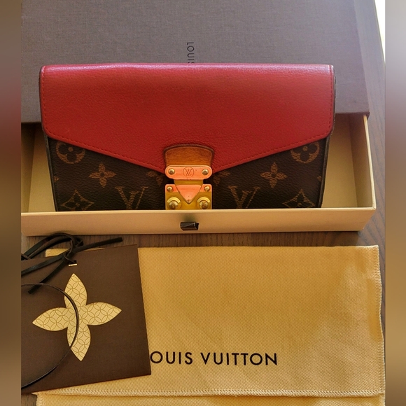 Louis Vuitton Handbags - Authentic Louis Vuitton Monogram Portefeuille Pallas Red Wallet
